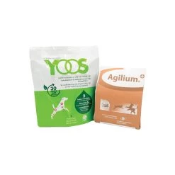 Pack Confort Articulaire Chien (S) - Agilium Plus Pochette 30 Cps + 1 Collier Yoos